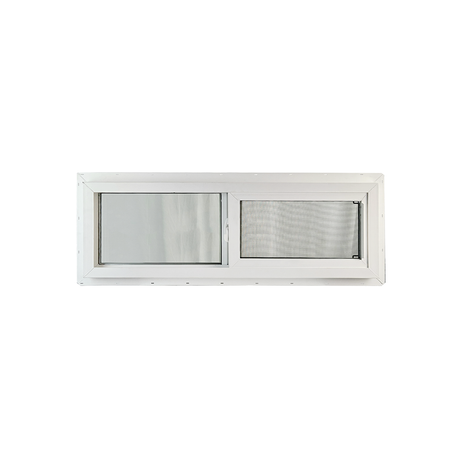 Horizontal Window 36" x 12" Double Pane Tempered Glass Back