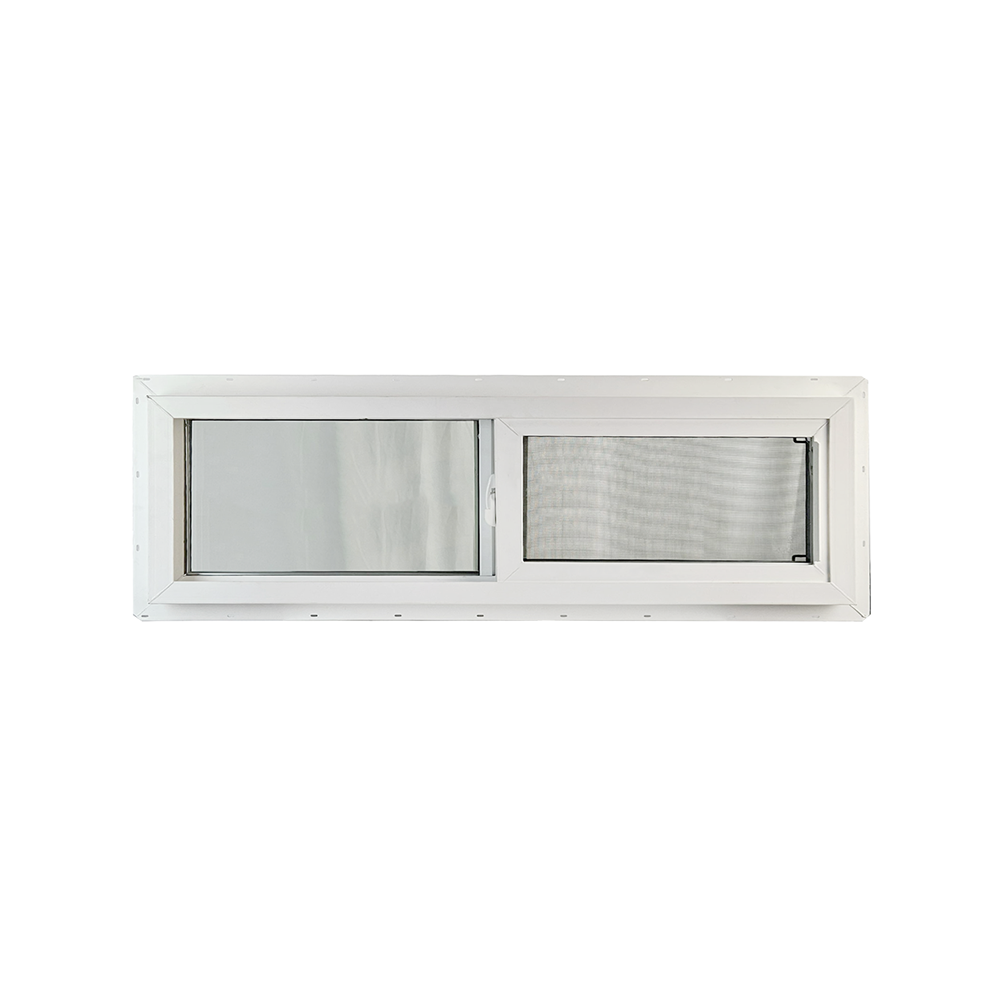Horizontal Window 48" x 12" Double Pane Tempered Glass Back