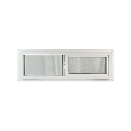 Horizontal Window 48" x 12" Double Pane Standard Glass Clear Back