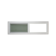 Horizontal Window 48" x 12" Double Pane Tempered Glass Front