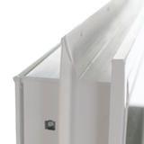 Decorative Window 18" x 18" Double Pane Standard Glass Clear White Side