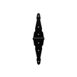 Strap Hinge 6" Colonial Black - Shed Windows and More, Inc.