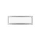 Fixed 12" x 30" Transom Double Pane Tempered Low-E Clear PVC Window Back