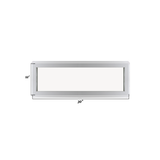 Fixed 12" x 30" Transom Double Pane Tempered Low-E Clear PVC Window Dimensions