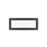 Fixed 16" x 30" Transom Double Pane Tempered Low-E Clear PVC Window Black Front