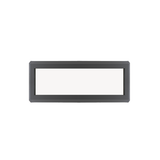 Fixed 16" x 30" Transom Double Pane Tempered Low-E Clear PVC Window Black Back