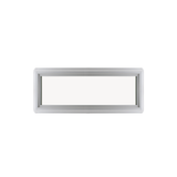 Fixed 16" x 30" Transom Double Pane Tempered Low-E Clear PVC Window Front