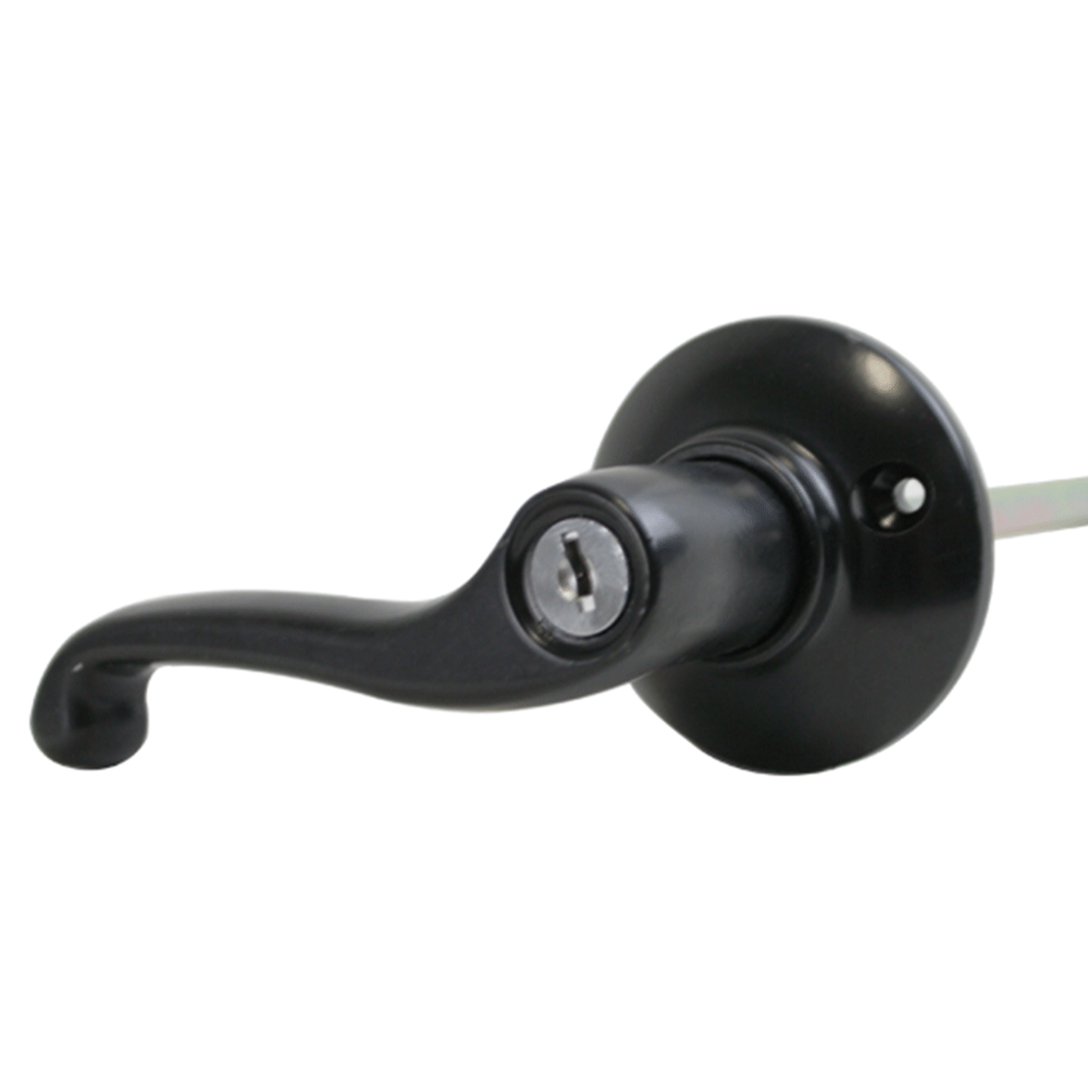 Decorative L-Handle BLK 5-1/2" - Shed Windows and More, Inc.