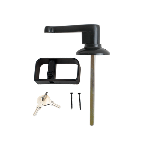Decorative L-Handle BLK 5-1/2" - Shed Windows and More, Inc.