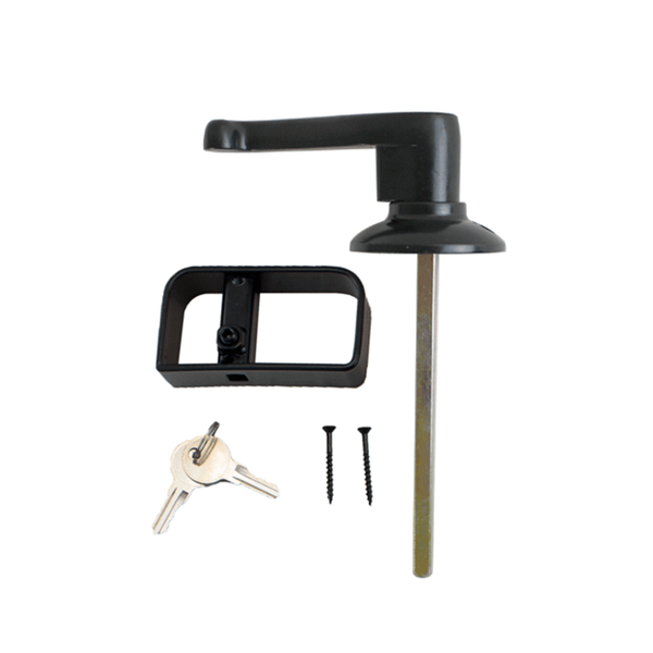 Decorative L-Handle BLK 5-1/2" - Shed Windows and More, Inc.