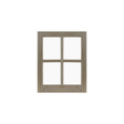 20" x 25" Barn Sash Window with Standard Glass Wood