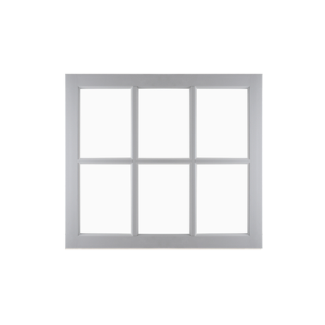 31" x 29" Barn Sash Window with Standard Glass PVC