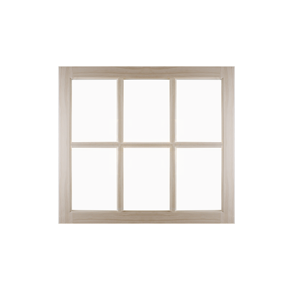 31" x 29" Barn Sash Window with Standard Glass Wood
