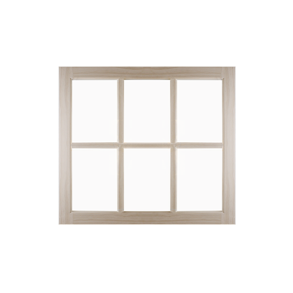 31" x 29" Barn Sash Window with Standard Glass Wood