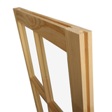31" x 29" Barn Sash Window with Standard Glass Wood Side