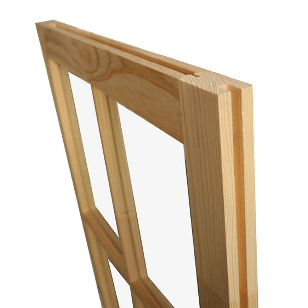 22" x 29" Barn Sash Window with Standard Glass Wood Side