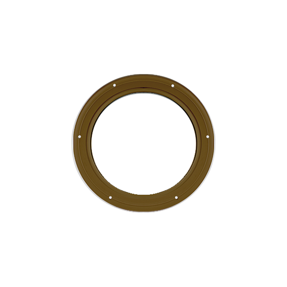 Fixed 10" Round Window with Tempered Glass Brown Flush