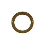 Fixed 10" Round Window with Tempered Glass Brown Flush