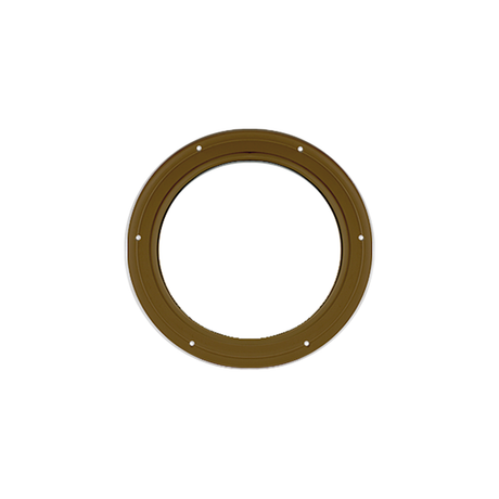 Fixed 10" Round Window with Tempered Glass Brown Flush