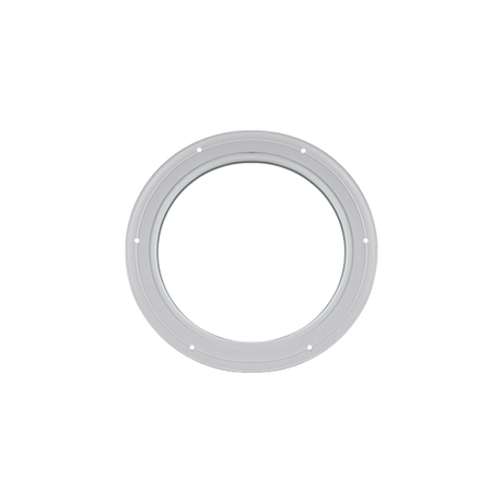 Fixed 10" Round Window with Tempered Glass White Flush