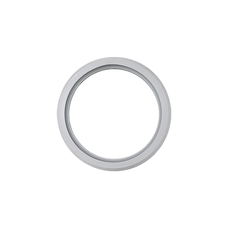 Fixed 10" Round Window with Tempered Glass White Flush Back