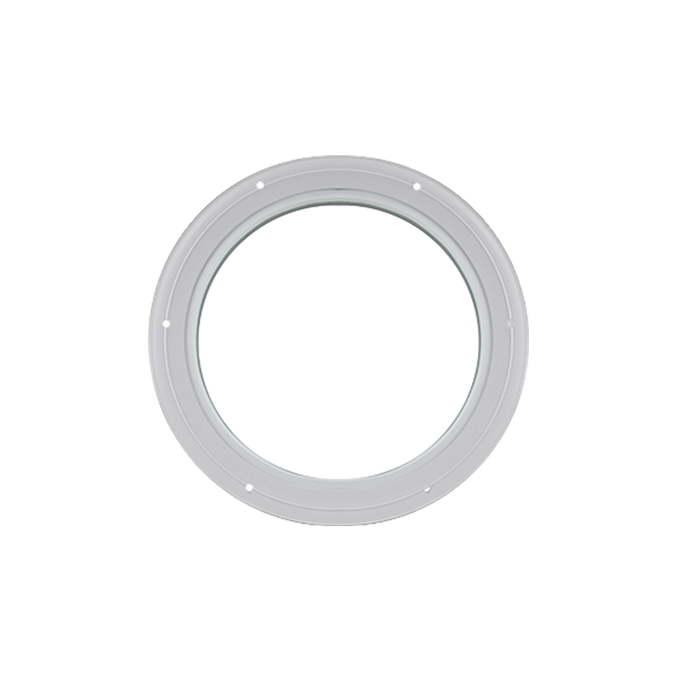 Fixed 16" Round Window with Tempered Glass White Flush 