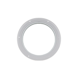 Fixed 16" Round Window with Tempered Glass White Flush 