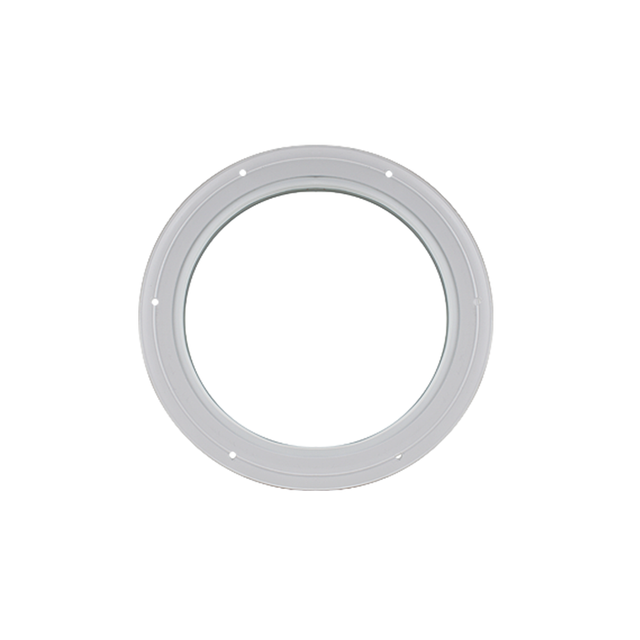 Fixed 16" Round Window with Tempered Glass White Flush 