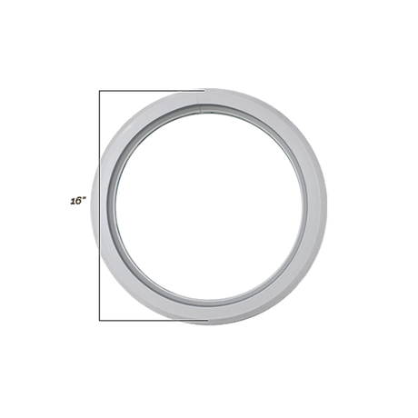 Fixed 16" Round Window with Tempered Glass Dimensions