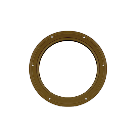 Fixed 18" Round Window with Tempered Glass Brown Flush