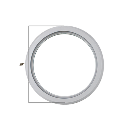 Fixed 18" Round Window with Tempered Glass Dimensions