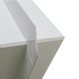 Fixed 24" x 36" Transom Double Pane Tempered Low-E Clear PVC Window Side