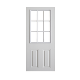 2 Panel 9 Lite Textured Fiberglass Door - Shed Windows and More, Inc.