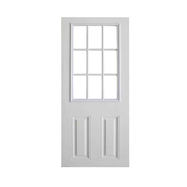 2 Panel 9 Lite Textured Fiberglass Door - Shed Windows and More, Inc.