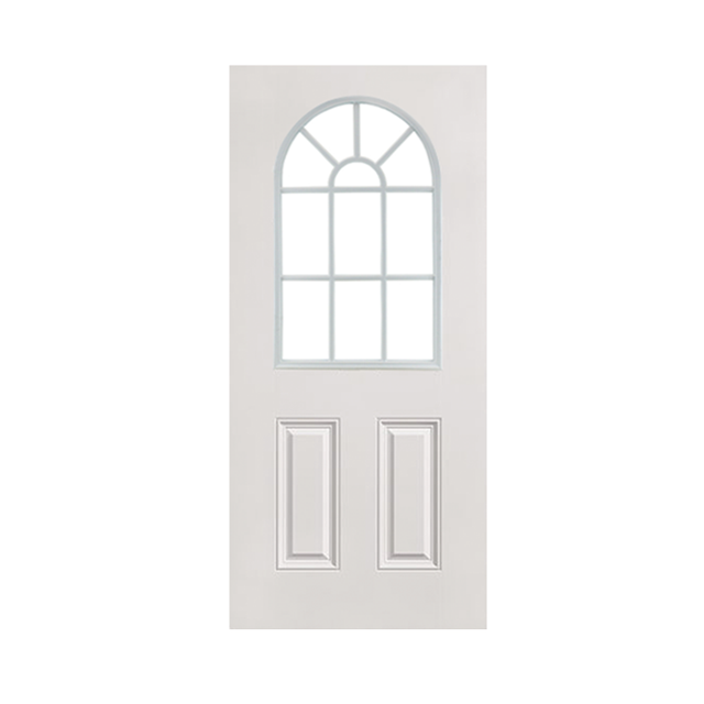 2 Panel 11 Lite Arched Textured Fiberglass Door - Shed Windows and More, Inc.