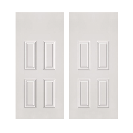 4 Panel Blank Top Textured Fiberglass Door - Shed Windows and More, Inc.