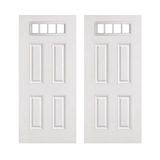 4 Panel 4 Lite Top Textured Fiberglass Door - Shed Windows and More, Inc.
