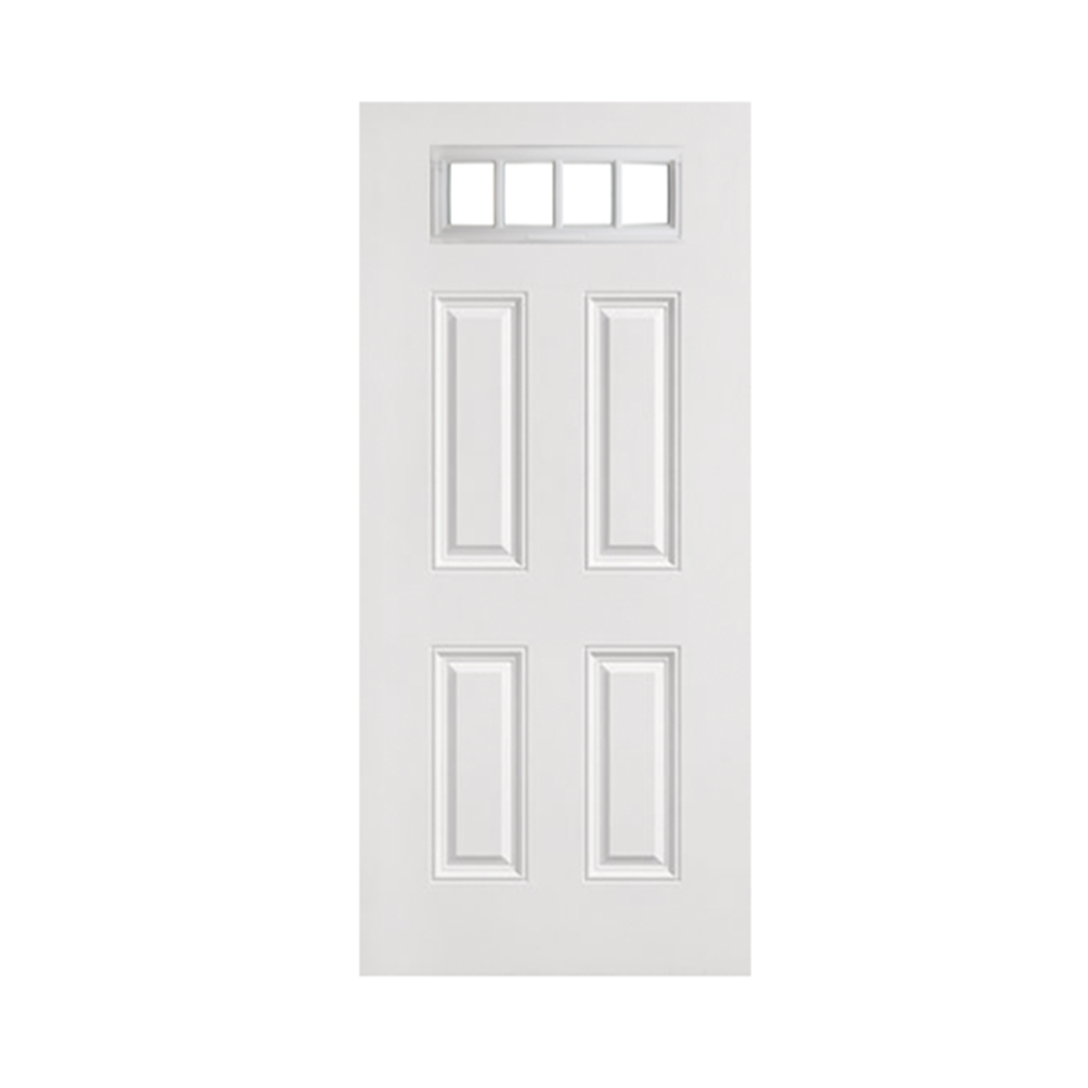 4 Panel 4 Lite Top Textured Fiberglass Door - Shed Windows and More, Inc.
