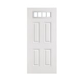4 Panel 4 Lite Top Textured Fiberglass Door - Shed Windows and More, Inc.