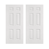 6 Panel Textured Fiberglass Door - Shed Windows and More, Inc.