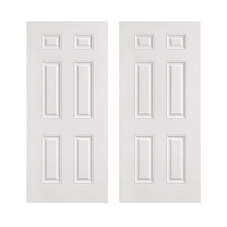 6 Panel Textured Fiberglass Door - Shed Windows and More, Inc.