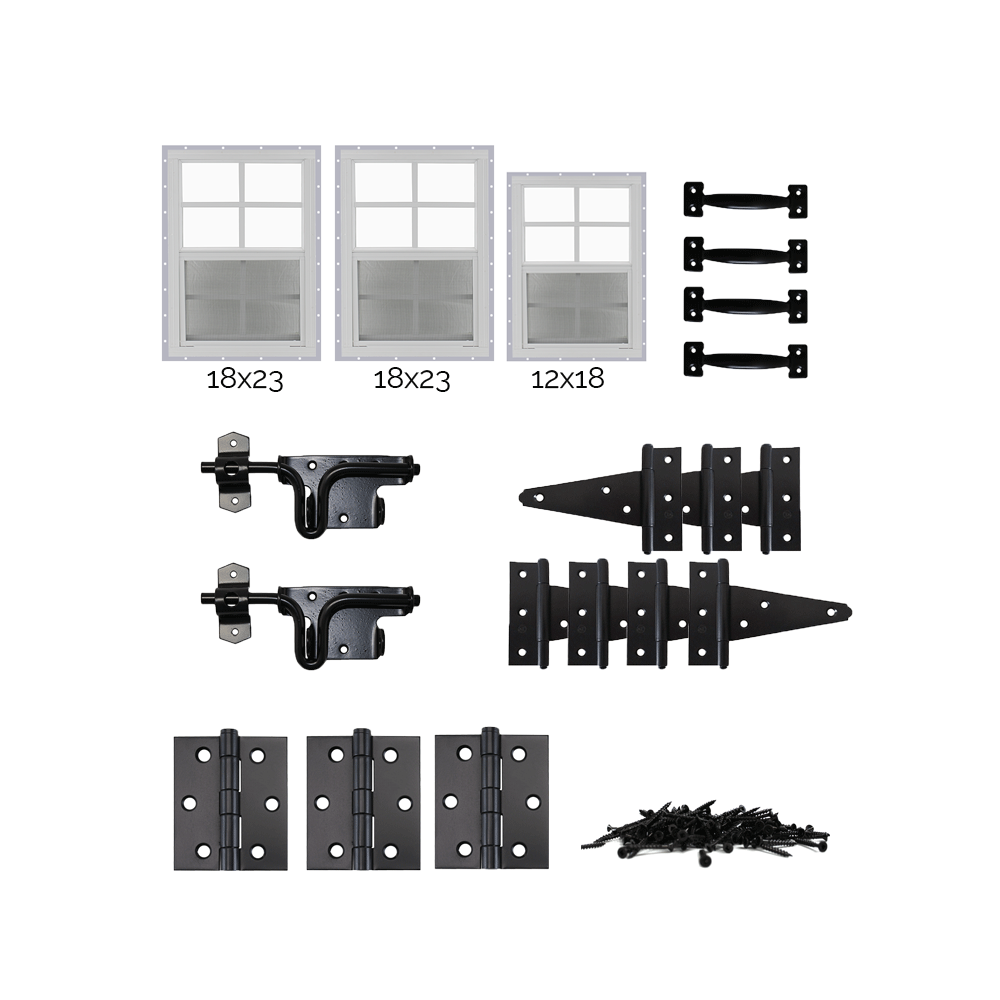 Third Coast Craftsman Chicken Coop Plan Windows and Hardware - Shed Windows and More, Inc.
