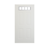 Steel Smooth 4 Panel 4 Lite Top Steel Door 36" x 79" - Shed Windows and More, Inc.