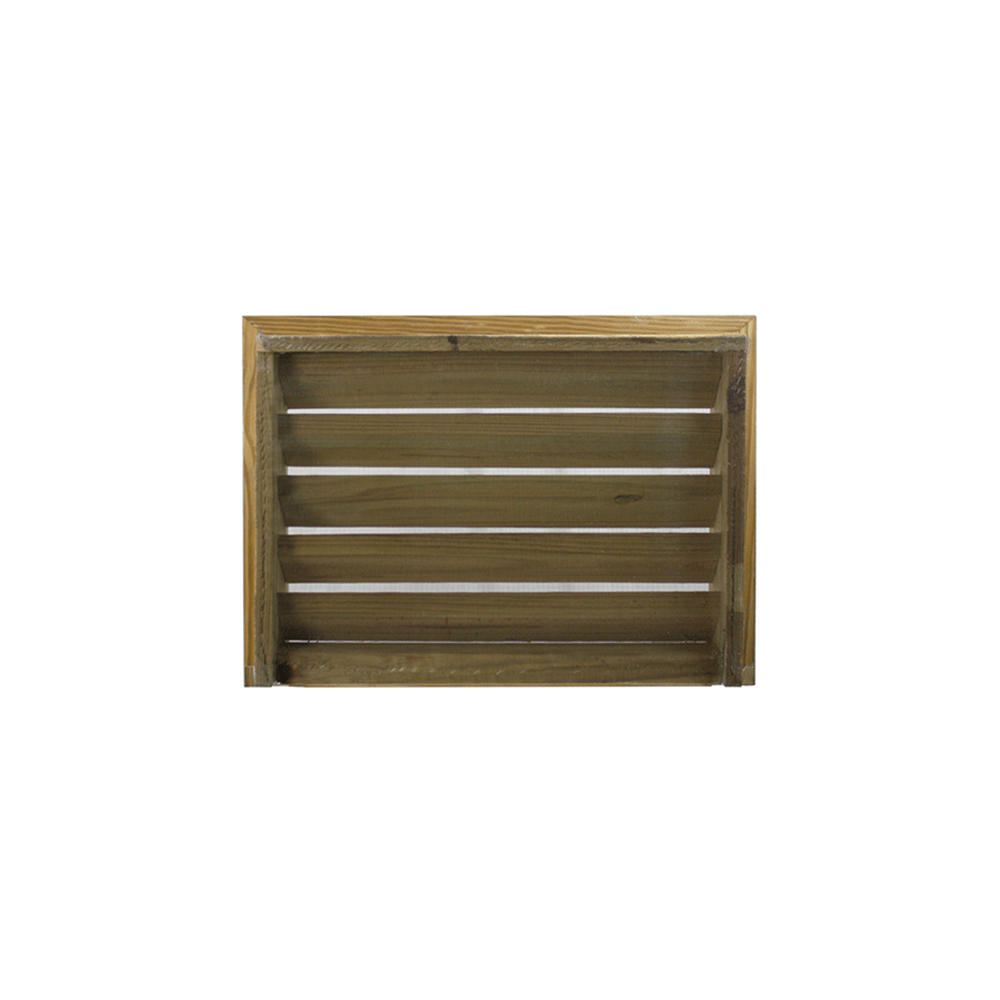 24 X 18 Standard, Square Back Brick Mold Wood Vent - Shed Windows and More, Inc.