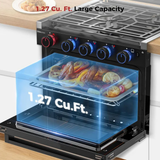 Camplux RV Gas Oven w/3 Burners Cooktop - Shed Windows and More, Inc.