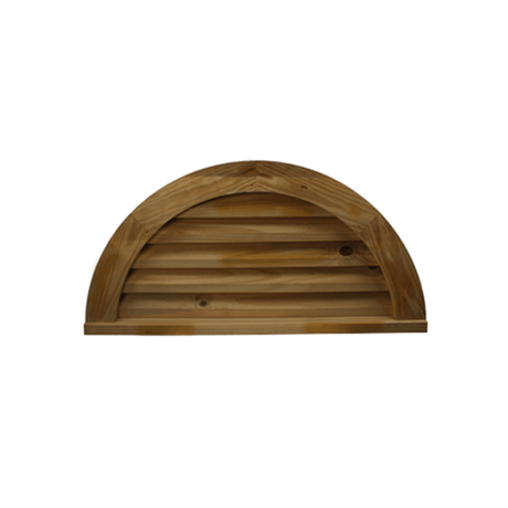 Half Round Half Octagon Back Wood Vent - Shed Windows and More, Inc.