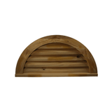 Half Round Half Octagon Back Wood Vent - Shed Windows and More, Inc.