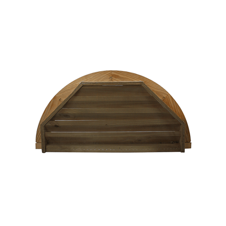 Half Round Half Octagon Back Wood Vent - Shed Windows and More, Inc.