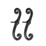 Hammered Style Shutter Dogs w/ Hardware (Pair) - Shed Windows and More, Inc.