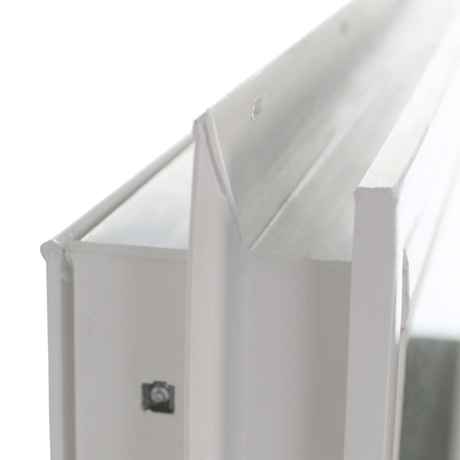 Horizontal Window 48" x 16" Double Pane Tempered Glass White Side